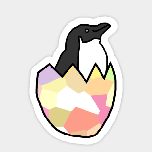 Little Penguin Hatching from Easter Egg Sticker